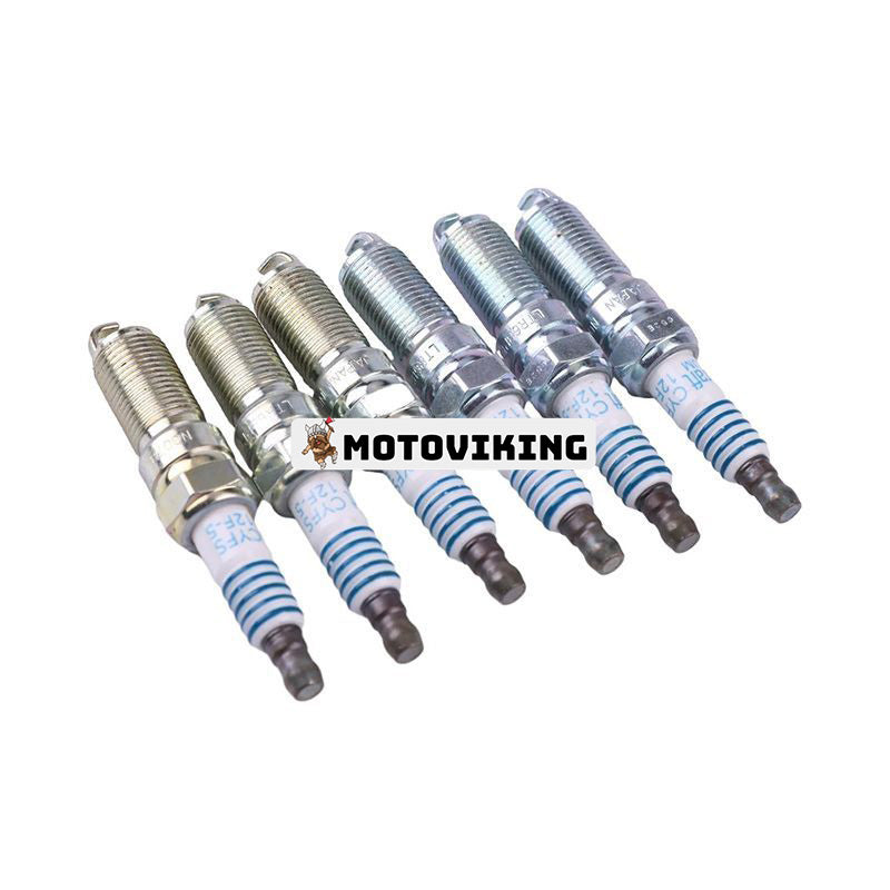 6 tändstift SP520 SP-520 CYFS12F5 CYFS-12F-5 för Ford Edge Explorer Flex 3.5L F-150 3.3L Mustang Transit-150 250 350 3.7L Lincoln Continental MKS MKT MKX MKZ 3.7L