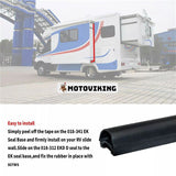 35 fot RV Slide Out Tätning 018-312-EKD för RV Camper Slideout System Svart gummi