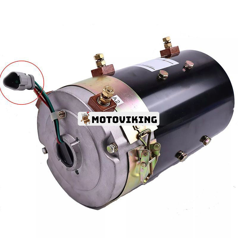 48Volt 3,8KW drivmotor för Tomberlin E-Merge Golf Cart ZQS48-3,8-T GB9-4001 Triangulär plugg