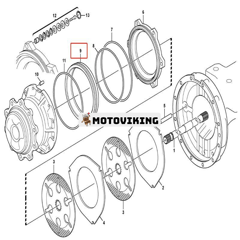 Bromskolv 11716584 för Volvo Lastare BL60 BL61 BL70 BL71