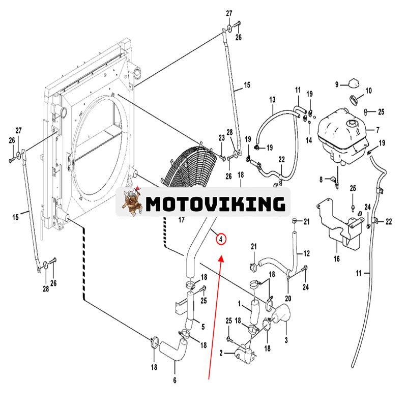 Hydraulslang 14614777 för Volvo grävmaskin EC250D EC250E EC300D EC300E Pipeplayer PL3005D PL3005E