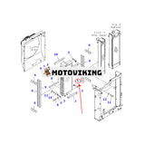 Oljekylare 22B-03-21421 för Komatsu grävmaskin PC118MR-8 PC138US-8 PC138USLC-8 PW118MR-8