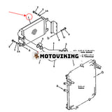 Efterkylare 6209-61-4100 6209614100 för Komsatu Engine SA6D95L-1C Grävmaskin PC200-6 PC200-6H PC200-6J PC200-6S PC200-6Z PC230-6