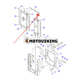 Efterkylare 424-03-41121 4240341121 för Komsatu hjullastare WA430-6 WA430-6E0