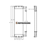 Hydraulisk oljekylare 271207 FYA00043351 för Hitachi grävmaskin ZAXIS160LC-6N