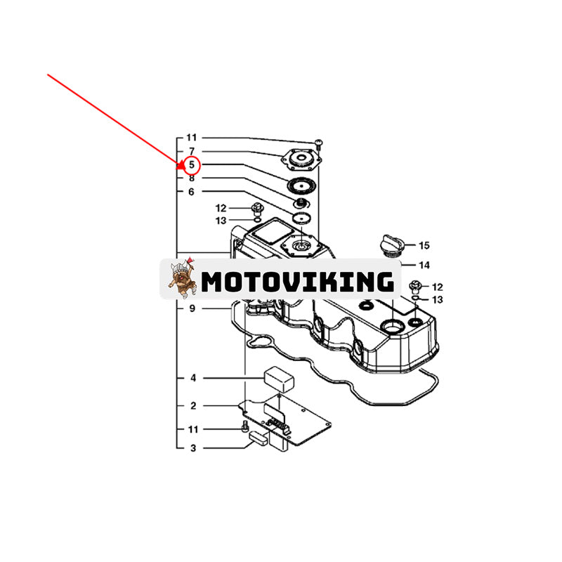 Membran VOE14521548 för Volvo Grävmaskin EC55B EC55C EC60C EC80D Lastare MC70B MC80B