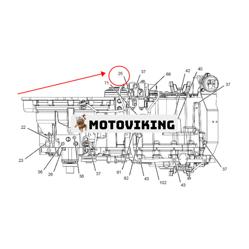 Moduleringsventil 252-9715 för Caterpillar CAT Teleskoplastare TH220B TH330B TH340B TH350B TH580B TH360B