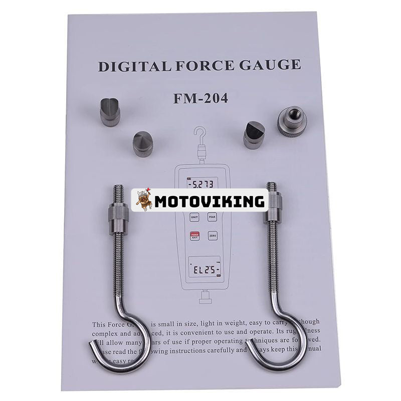 FM-204-100K 980N 100kgf 220Lbf Digital Force Gauge Push Pull Gauge Dynamometer Peak Track Mode 0,5 % noggrannhet