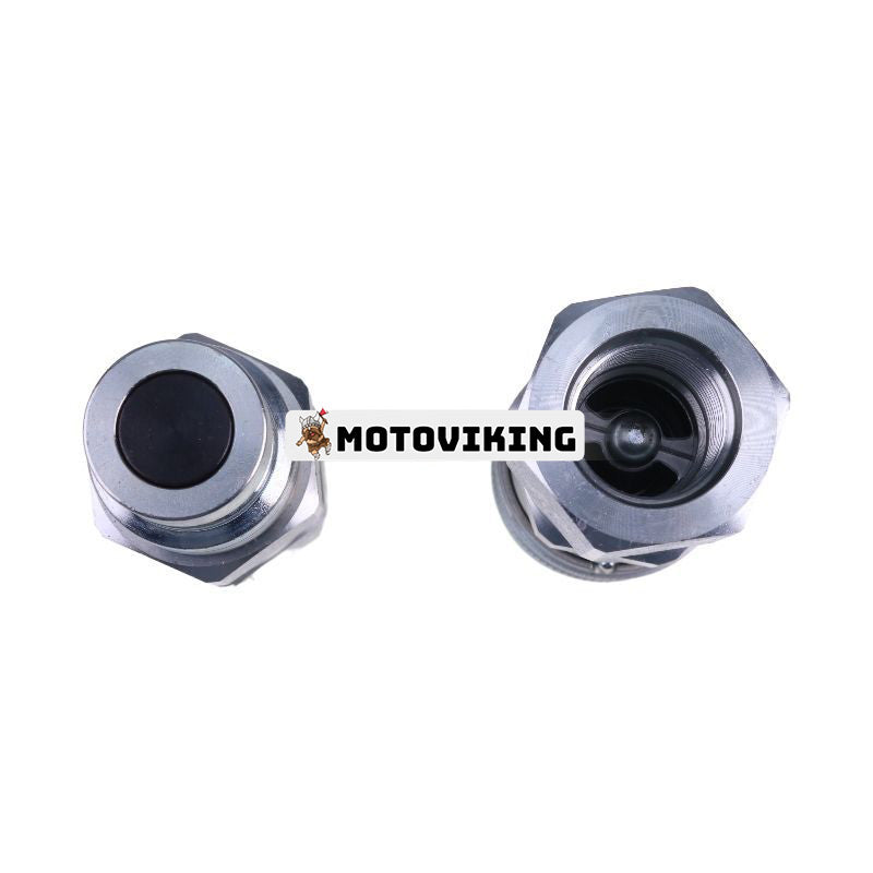 5/8" SAE Flat Face Coupler Set Hydraulisk Quick Connect Fitting för Bobcat CAT CASE Volvo New Holland Thomas ASV