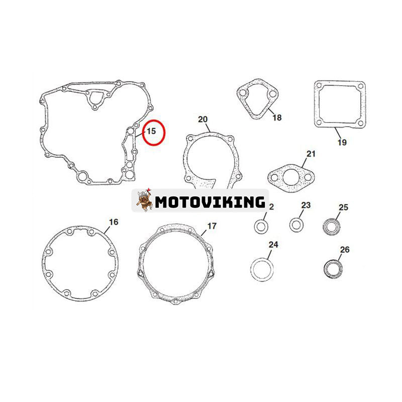 Växelhuspackning 5001269 för Kubota Engine D1105 D1105-E3B D1105-T D1105-T-E3B Jacobsen SLF1880 LF510 Cushman Truckster Haulster Spraytek