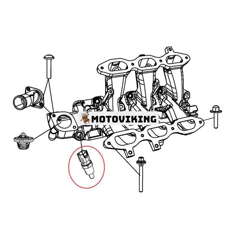 Motorkylvätska Vattentemperatursensor 05149077AB för Jeep Grand Cherokee Compass Dodge Durango Charger Challenger Ram 1500 2500 3500 Chrysler 200 300