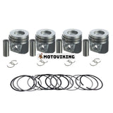 STD Piston Kit 11-5900 för Isuzu Engine 2.2Di D201 D2.2 Thermo King Sentry SMX Super Spectrum