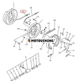 Nödbromsvajer 3EB-30-11131 & 3EB-30-11231 för Komatsu Gaffeltruck FD20-11 FD25-11 FD30H-11 FG20-11 FG28-11 FG25-11 FG30-11