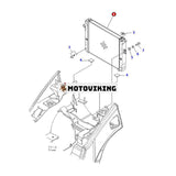 Vattentankkylare 3EB-04-52610 3EA-04-43110 för Komatsu BX50 FD10-15-18 FD18-18 FD20/25-16 FD30-16 FD30-17 FD30H-16 FD30N-16