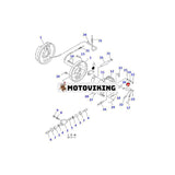 Justerkabel 3EA-30-11330 för Komatsu FD10-15 FD10C-17 FD10L-15 FD14-15 FG14-15 FG15-15 FG18-15 FG18-16 FG18-17 SD07L-3 SG07L