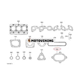 Turboladdarpackning 16292-17110 för Kubota gräsklippare F3710 ZD1611LF Traktor L3000DT L3000F L3010DT L3010F Lastare R420 R420S SCL1000