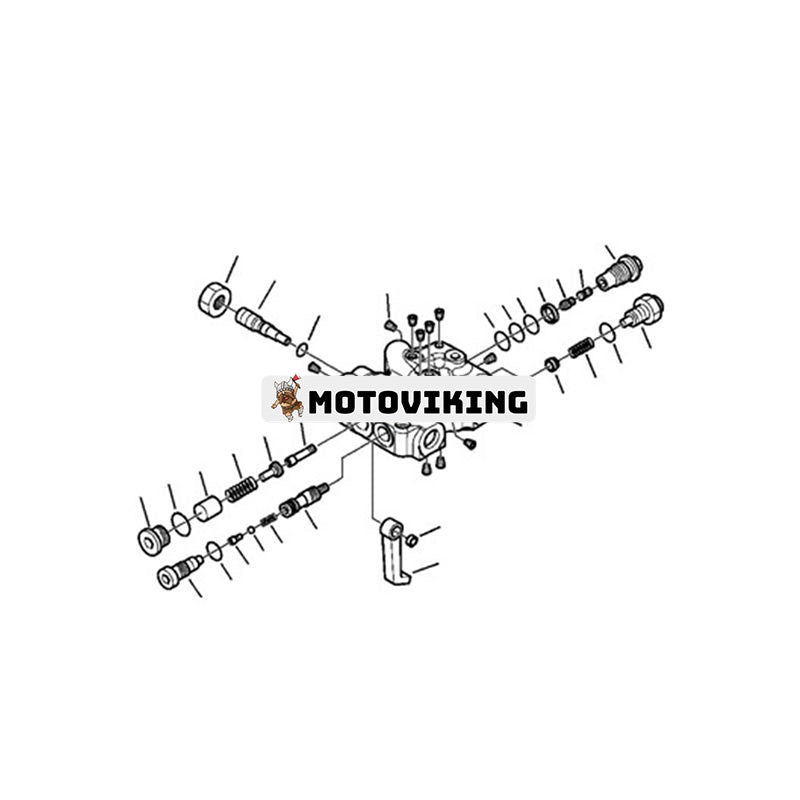 Hydraulpump 708-1U-03331 för Komatsu Loader WB146-5, WB156-5, WB156PS-5, WB93R-5, WB93R-8, WB93S-5, WB97R-5, WB97S-5