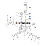 Bränslematningspump DK105210-4690 för Komatsu Engine S6D110-1 SA6D110-1