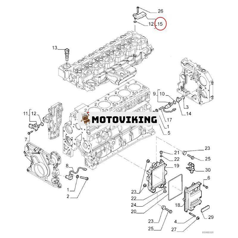 Insugstrycksgivare 2852821 för FPT Iveco Engine F2CFE613 F4DFE413 New Holland W110B W170B T7030 T7060 T6080 T6090