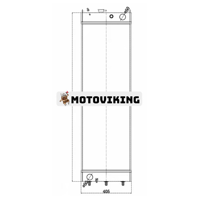 Vattentankkylare LC05P00088S023 för Kobelco grävmaskin SK300-10 SK300LC-10 SK350-10 SK330-10