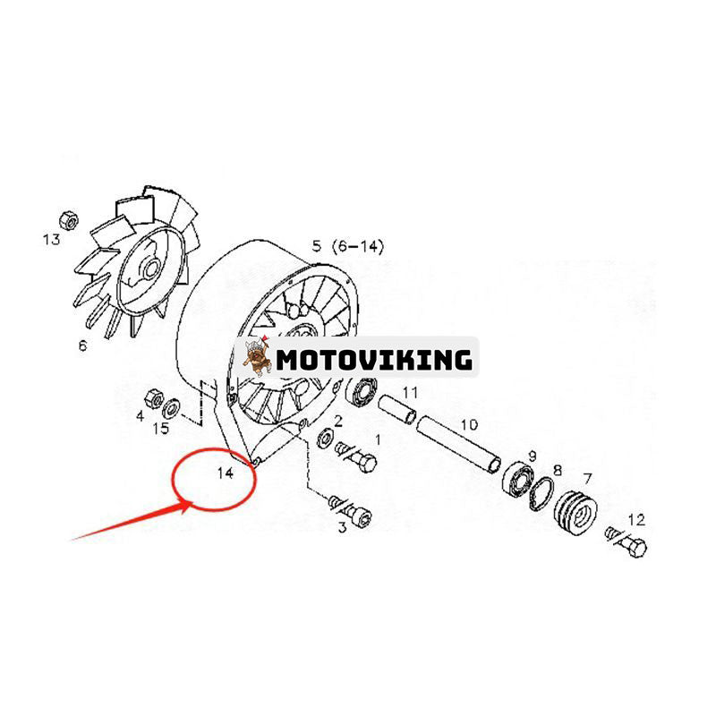 Blåsjacka 04158978 för Deutz Engine BF6L913 BF6L913C BF6L914 BF6L914C BF4L913C TCD914L06