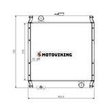 Vattentankkylare 185-8987 för Mitsubishi Engine 4M40 Caterpillar CAT Grävmaskin 307B E307B