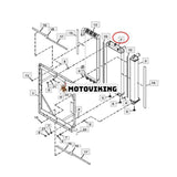 Vattentankkylare 451244AT FYA00043284 för Isuzu Engine 4JJ1 Hitachi Grävmaskin ZAXIS160LC-6N ZAXI180LC-6N