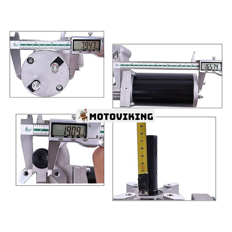 12V 60:1 1500W rulltarpmotor med kromskydd 80ZYJW för dumper