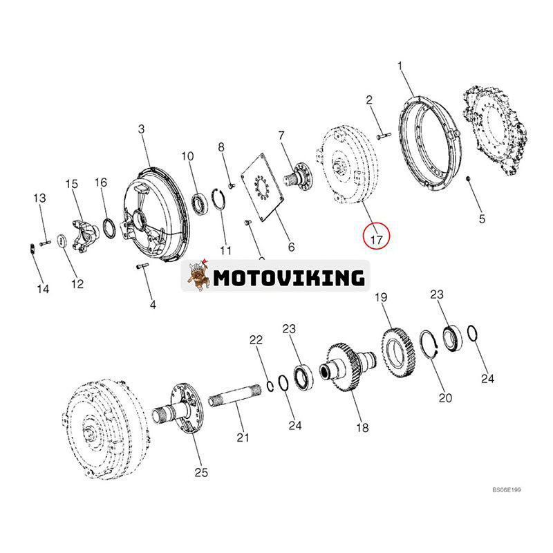 Momentomvandlare 87521379 New Holland Hjullastare W190B W190C W230C