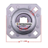 1-1/8" fyrkantig skivharv Flänslagerenhet FD208R1 ST208-1N Bulthål 0,531" x 0,529" för jordbruk
