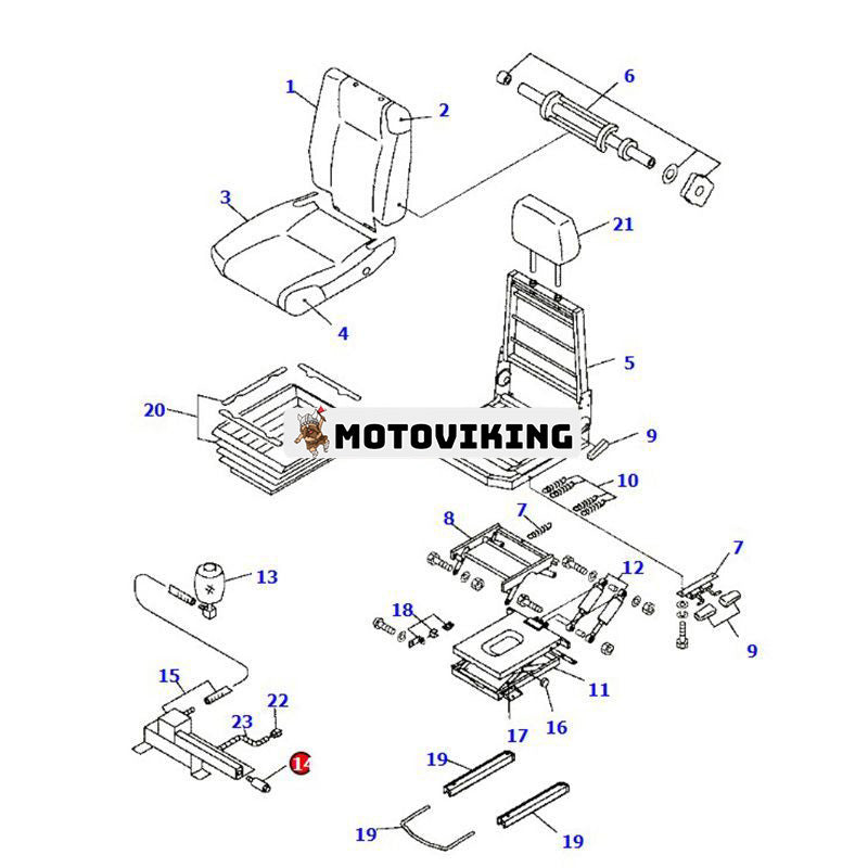 Ventilsats AS182831 för Komatsu PC130-8 PC138US-8 PC160LC-8 PC300-8 PC350-8 HM400-3R HM350-2 WA430-5 WA480-5