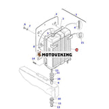 Vattentankkylare 312607149 för Komatsu Loader WB97S-2 WB93R-2 WB97R-2 WB150-2N WB140-2N