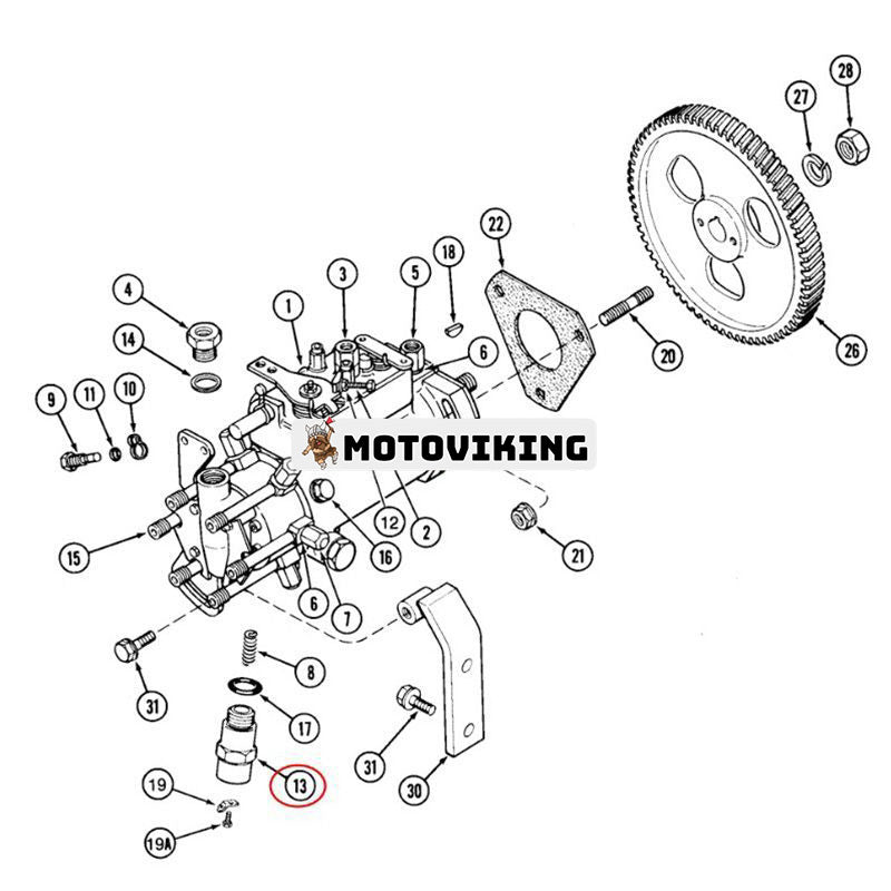 24V avstängningssolenoid J905125 för CASE Engine 6590 Lastare 680K W14B W14C Traktor 850E 855E 850D 855D