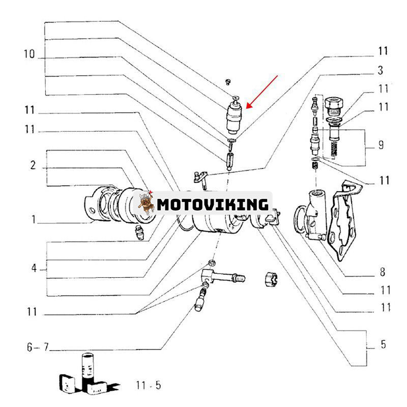 24V avstängningsmagnet 449678A1 för New Holland Loader FL5B