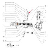 24V avstängningsmagnet 449678A1 för New Holland Loader FL5B