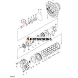 Axel 2042080 för Hitachi grävmaskin ZX160LC-3 ZX180LC ZX200 ZX225USR ZX230 ZX240H ZX250 ZR420JC ZR950JC