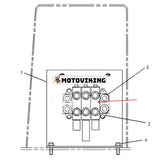 Hydraulisk ventilenhet 9T-7249 för Caterpillar CAT schaktare D3C D4C D5C