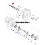 Axel 708-2G-12610 för Komatsu PC210-10 PC210-11 PC228US-11 PC230NHD-11 PC240LC-10 PC290LC-10 PC290LC-11