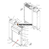 Oljekylare 217-4112 för Caterpillar CAT 3054C 3056E C4.4 motor CP-533E CP-573E CS-54 CS-663E CS-683E