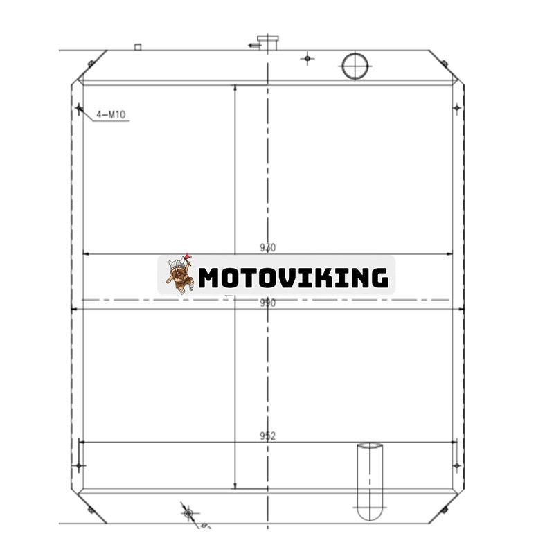 Vattentankkylare 11NA-43540 för Hyundai Grävmaskin R360LC-7A