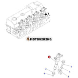 Bränsleinsprutare 4955415 6271-11-3100 för Cummins QSB3.3 B3.3 Komatsu SAA4D95LE_5 Motor PC130-8 PC138US-8 PC78US-8 WA90-6