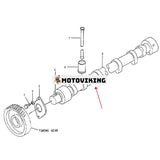 Kamaxel 178-6512 för Caterpillar CAT Engine 3066 C6.4 Grävmaskin 318C 319C 320C 320D 321C 323D