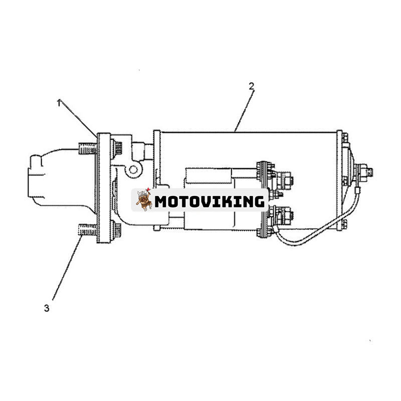 Startmotor 10R-9056 3T-2874 för Caterpillar CAT Engine 3304 3306