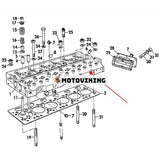 Komplett cylinderhuvud ZZ80067 för Perkins Engine 6.354.4 6.3544