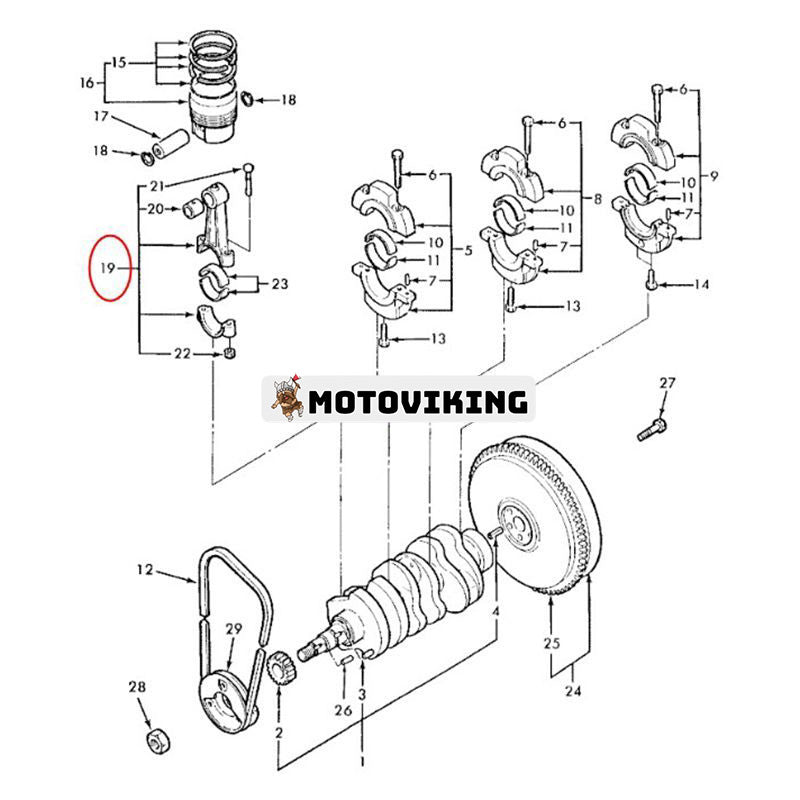 Vevstång SBA115026340 för New Holland traktor TC24D TC23DA TC24DA T1030 T1110 TC26DA BOOMER 1025 1030 1020