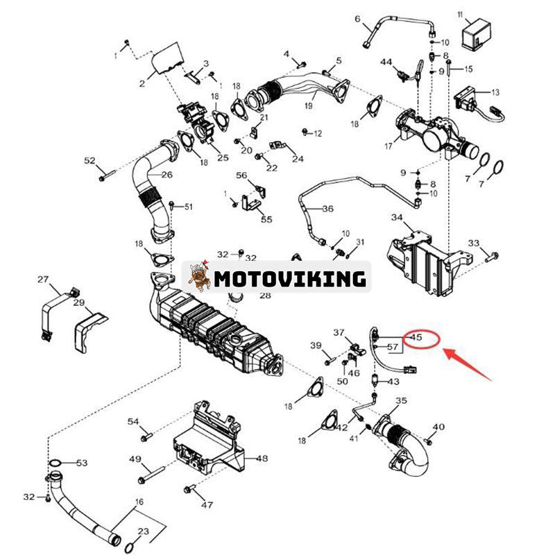 Trycksensor RE546986 för John Deere Engine 6135 6180 6081 6090 Schaktare 1050K Lastare 824K 844K Traktor 9460R 9510R 9560R Lastbil 370E 410E 460E