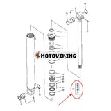 Tätningssats för bomsvängcylinder 4635157 för Hitachi grävmaskin ZX40U-2 ZX50U-2