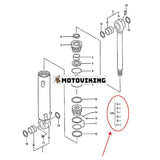 Tätningssats för bomsvängcylinder 4652381 för Hitachi grävmaskin ZX55UR-2 ZX55UR-3 ZX55UR-3D