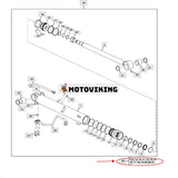 Bomcylindertätningssats FYD00000085 för John Deere 60D 60G Hitachi ZAXIS60USB-5N ZAXIS65USB-5N grävmaskin