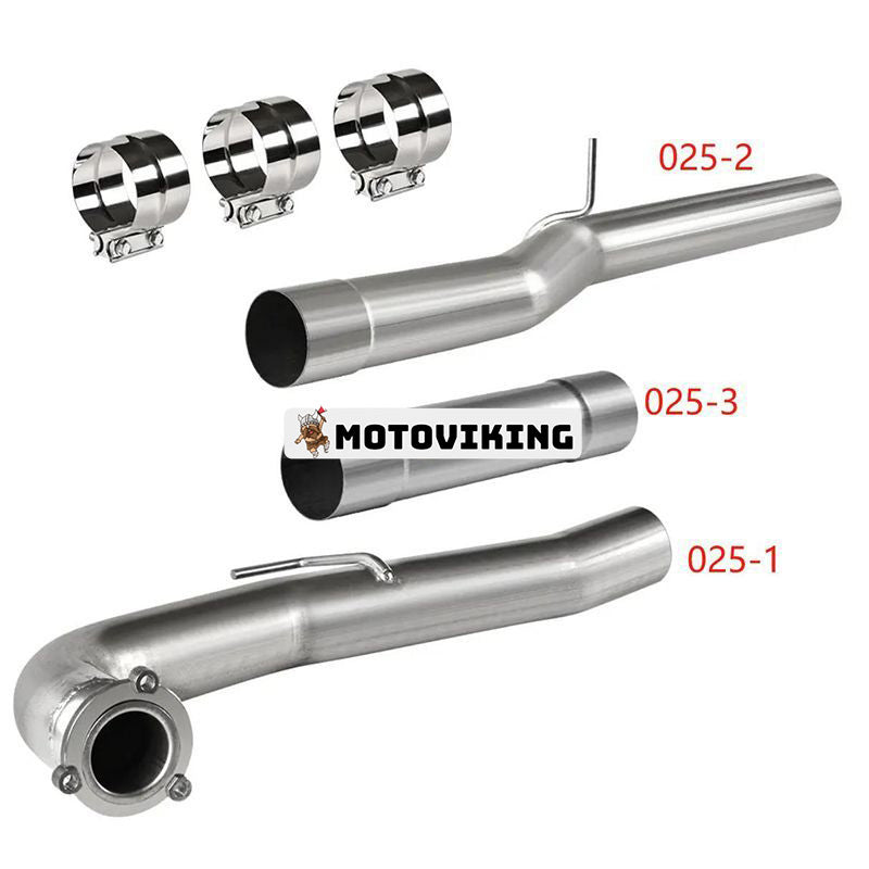 4'' 3-bultsflänsar Cat and DPF Delete Pipe för Duramax Engine 6.6L LML Chevy GMC Sierra 2500HD 3500HD 2015.5-2016